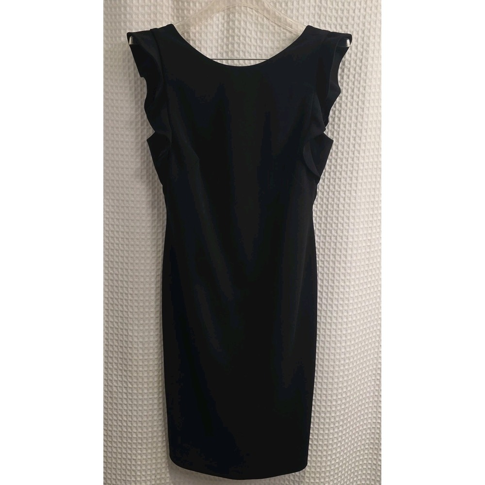Calvin Klein Women's Ruffle Sleeveless Mini‎ Party Dress Black Size 8 EXCELLENT